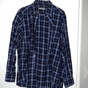 Mens L Burberry button down shirt
